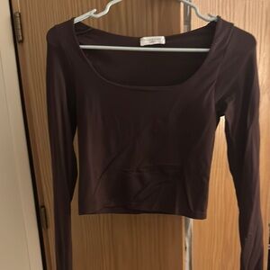 Brown Long Sleeve Top- Alterd State